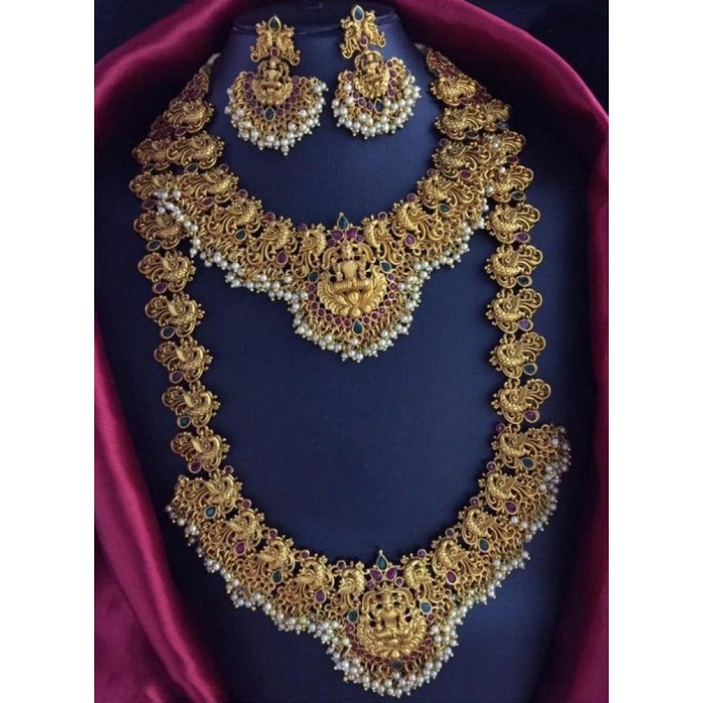 Women's Elegent Combo Of Jewellery Set (Gold, Free Size)