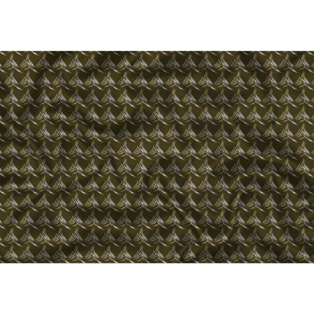 Men's Casual Floral Printed Cotton Blend Unstitched Shirt Fabric 1.6 Mtrs (Brown)