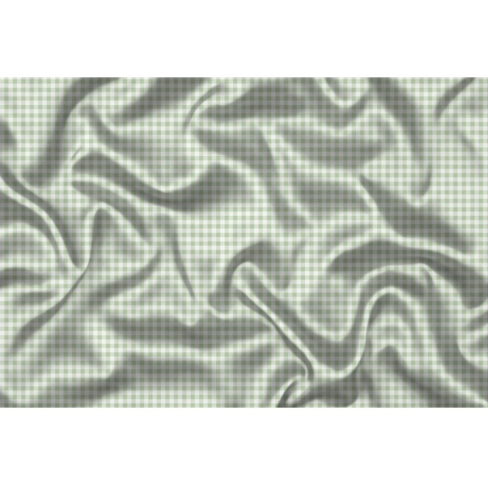 Men's Casual Floral Printed Cotton Blend Unstitched Shirt Fabric 1.6 Mtrs (Green)