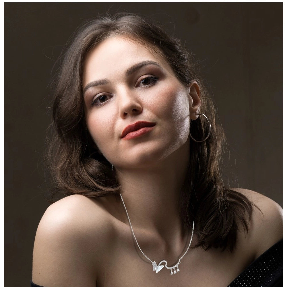 Women's Stainless Steel Imported Stanless Steel Pendent Chain (Silver Plated)