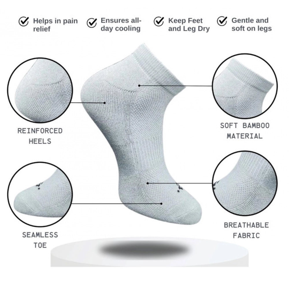 3_Pair Set Unisex Casual Cotton Printed Low Cut Socks (Multicolor)