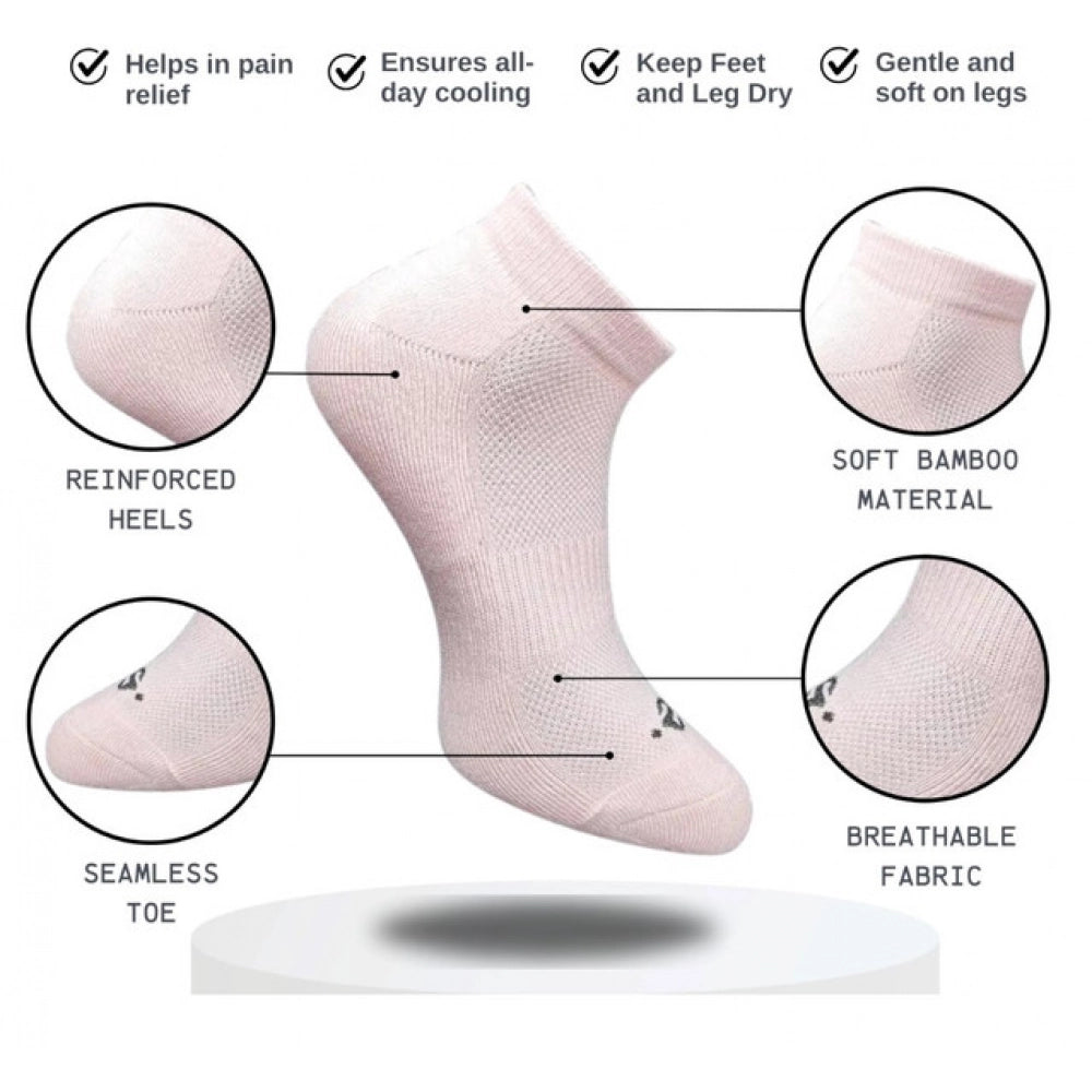 3_Pair Set Unisex Casual Cotton Printed Low Cut Socks (Multicolor)