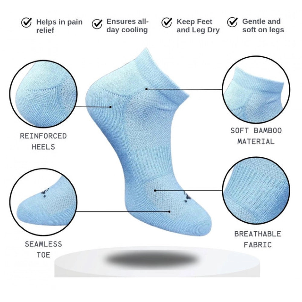 3_Pair Set Unisex Casual Cotton Printed Low Cut Socks (Multicolor)