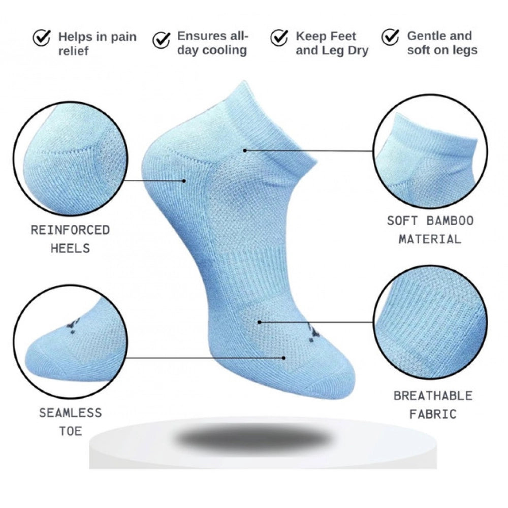 3_Pair Set Unisex Casual Cotton Printed Low Cut Socks (Multicolor)