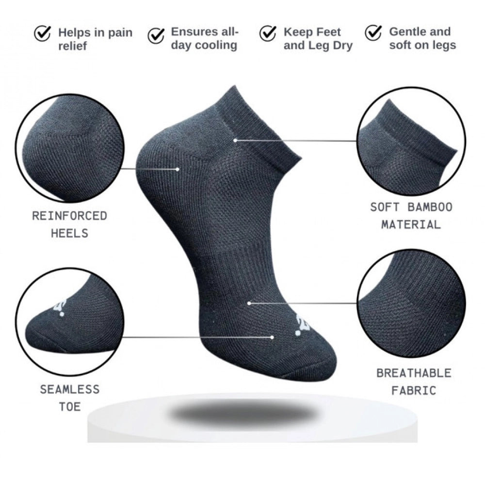 3_Pair Set Unisex Casual Cotton Printed Low Cut Socks (Multicolor)