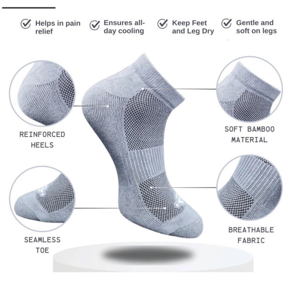 3_Pair Set Unisex Casual Cotton Printed Low Cut Socks (Multicolor)