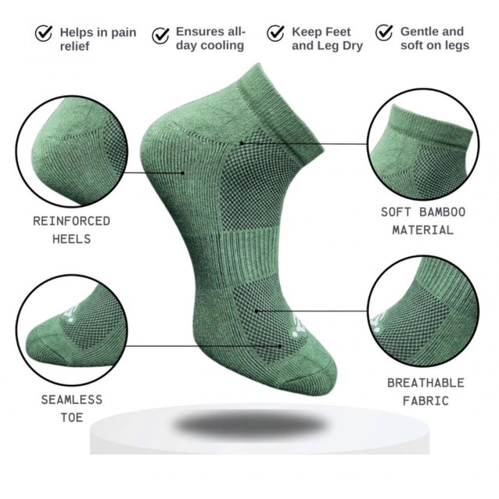 3_Pair Set Unisex Casual Cotton Printed Low Cut Socks (Multicolor)