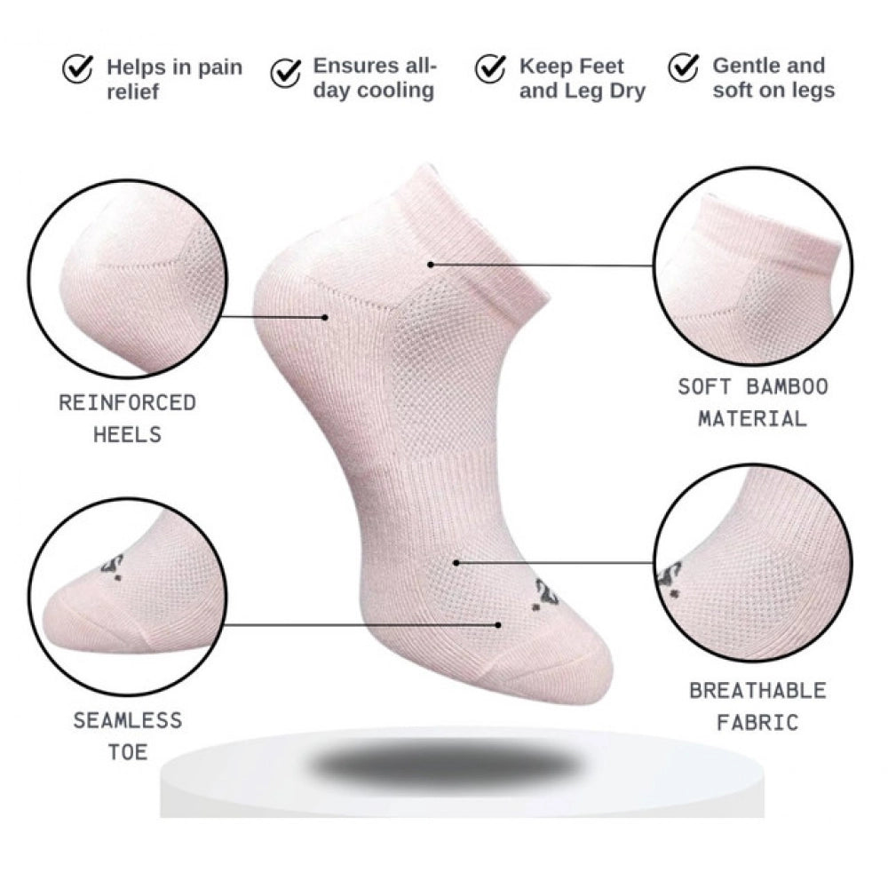 3_Pair Set Unisex Casual Cotton Printed Low Cut Socks (Multicolor)