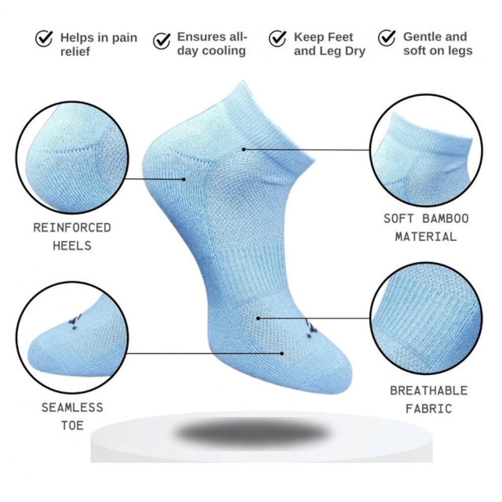 3_Pair Set Unisex Casual Cotton Printed Low Cut Socks (Multicolor)