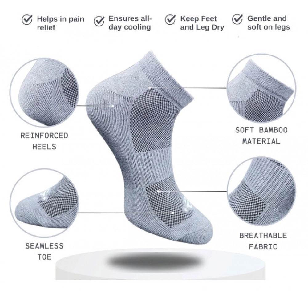 3_Pair Set Unisex Casual Cotton Printed Low Cut Socks (Multicolor)