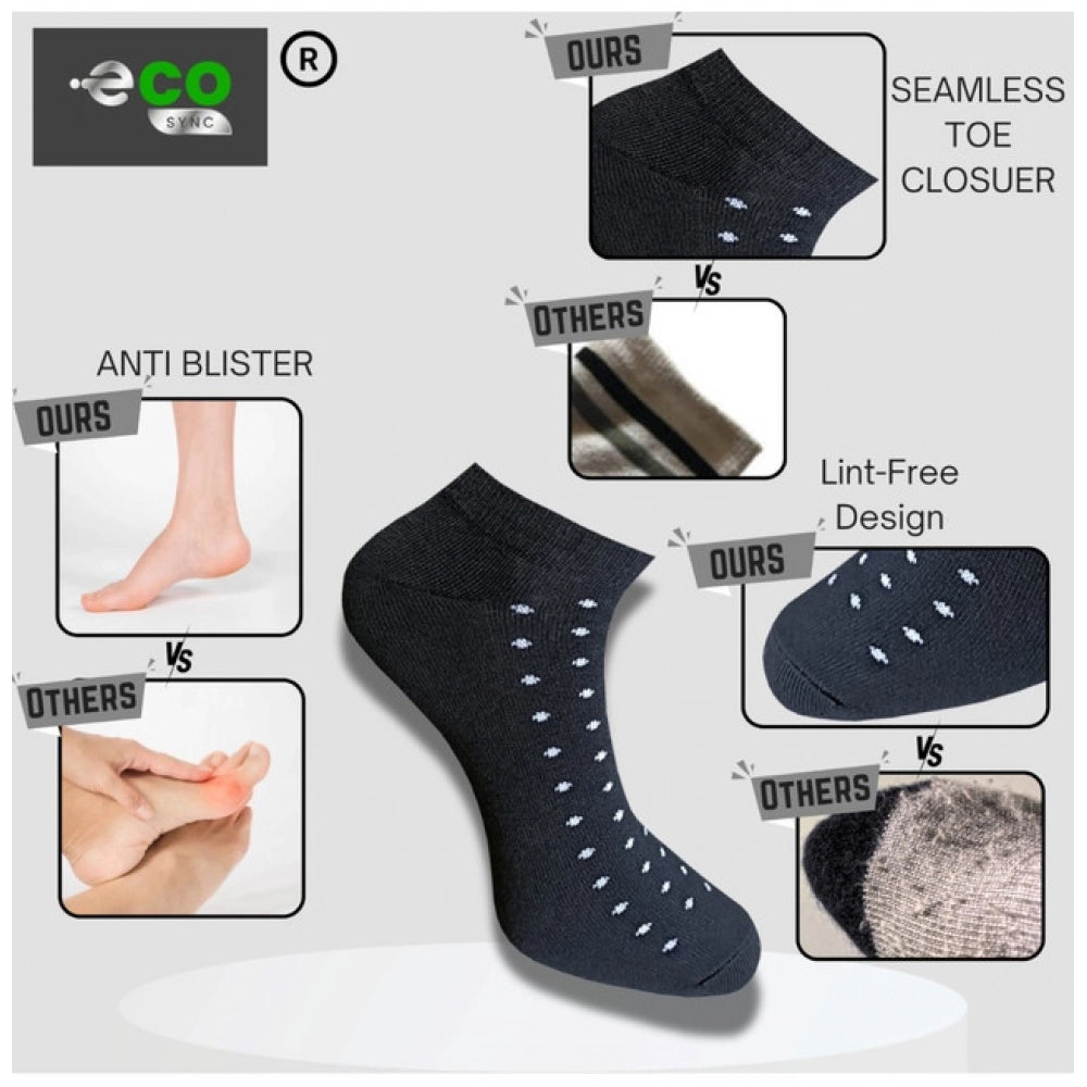 3_Pair Set Unisex Casual Cotton Printed Low Cut Socks (Multicolor)