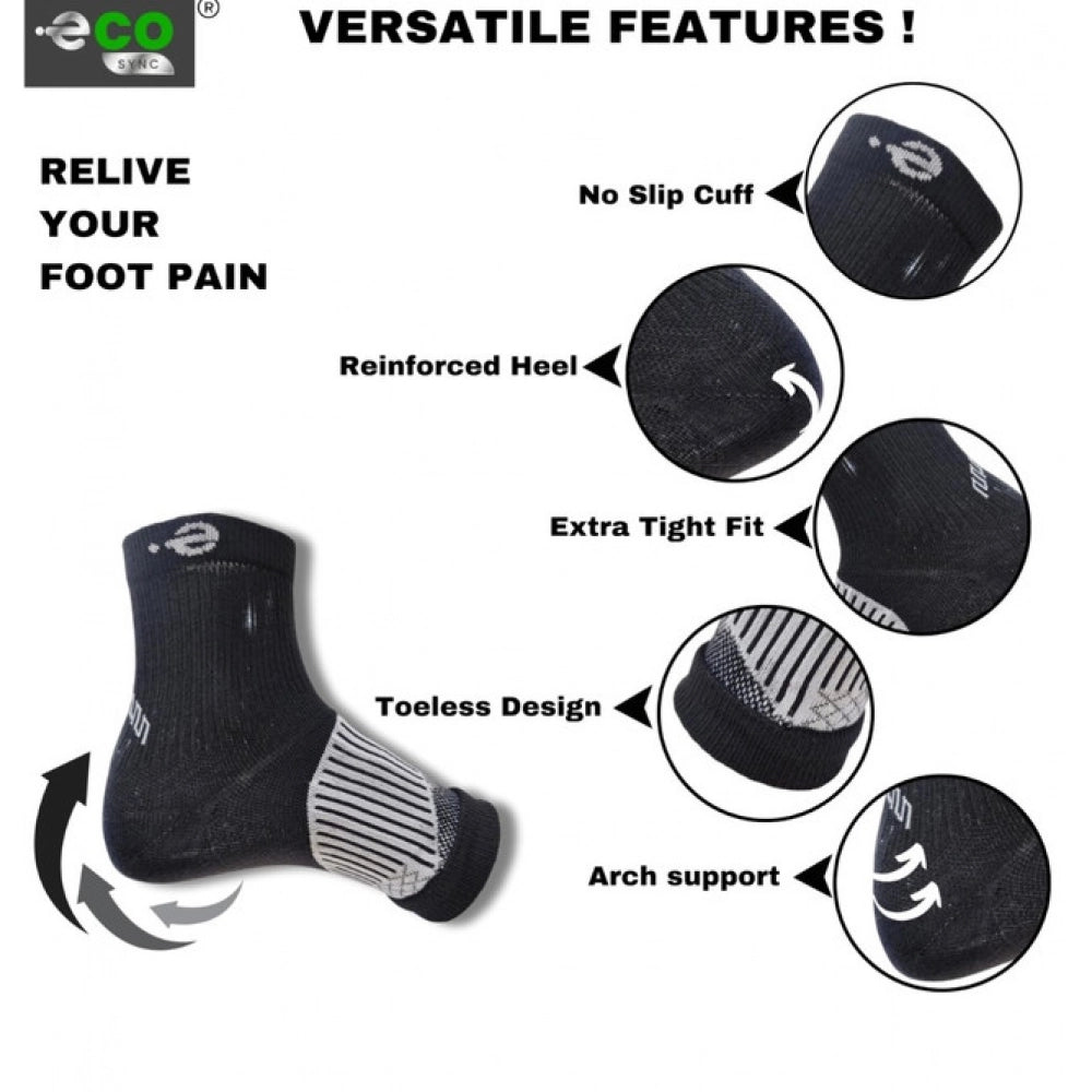 3_Pair Set Unisex Casual Cotton Printed Ankle Length Support Socks (Multicolor)