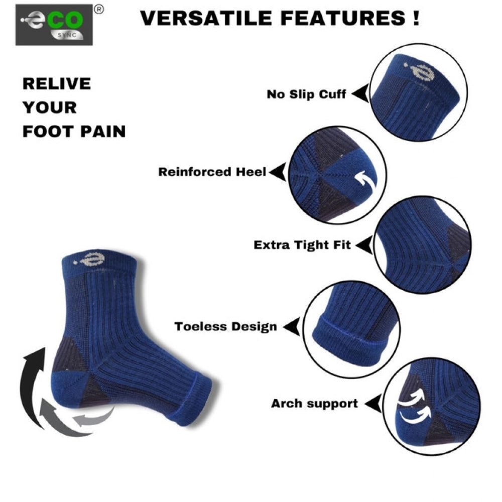 3_Pair Set Unisex Casual Cotton Printed Ankle Length Support Socks (Multicolor)