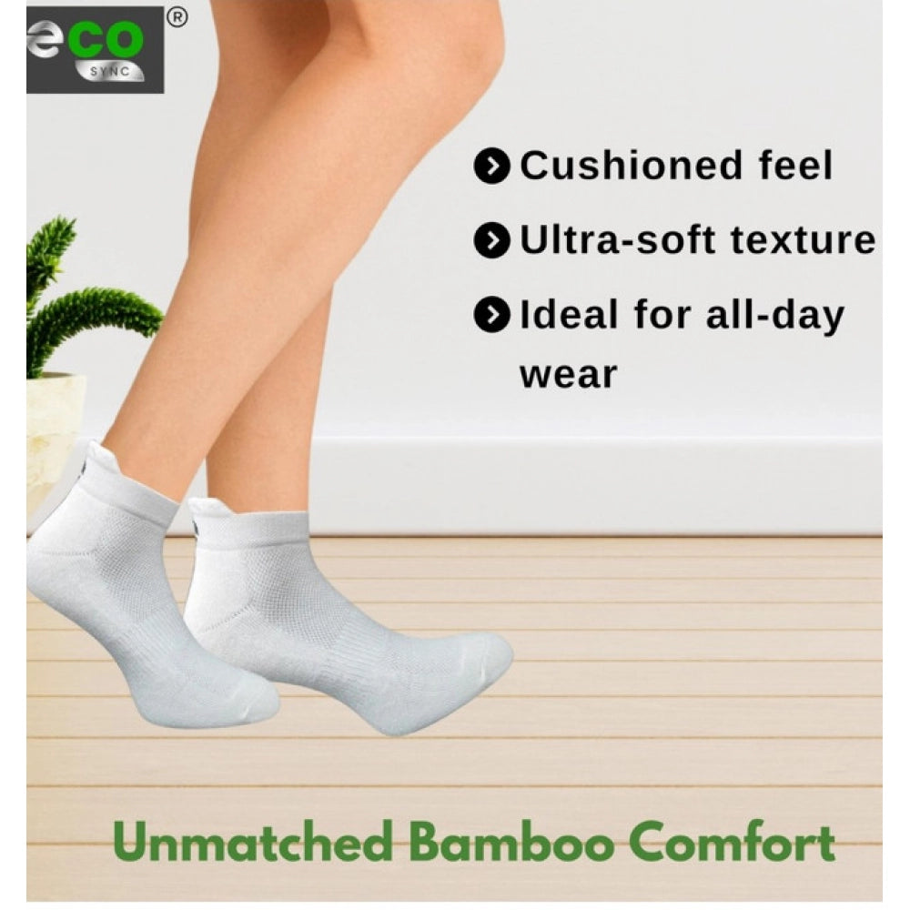 4_Pair Set Unisex Casual Cotton Printed Ankle Length Socks (Multicolor)