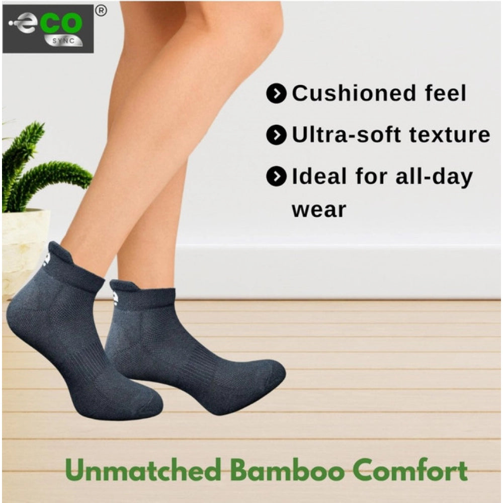 4_Pair Set Unisex Casual Cotton Printed Ankle Length Socks (Multicolor)