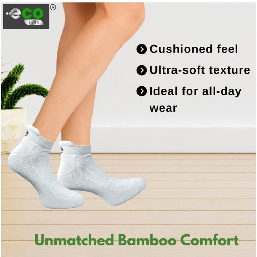 4_Pair Set Unisex Casual Cotton Printed Ankle Length Socks (Multicolor)