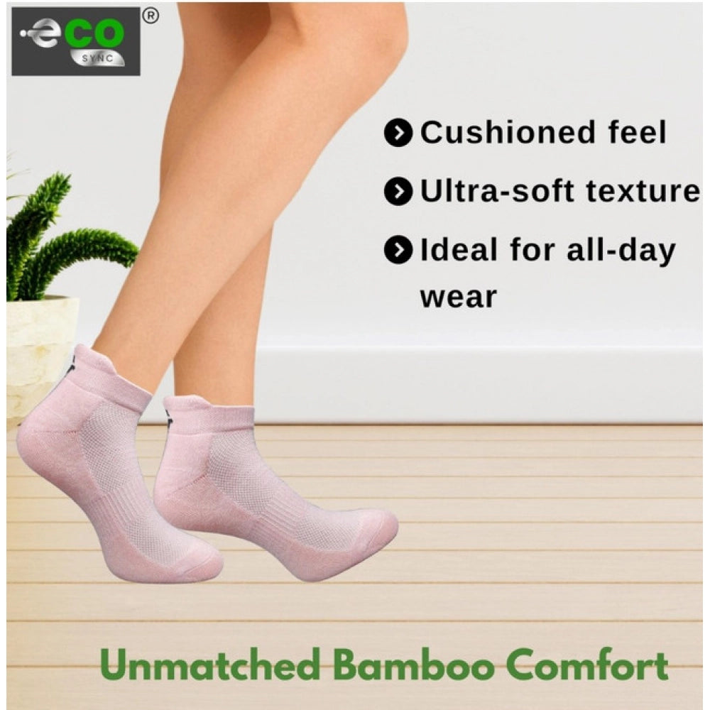 4_Pair Set Unisex Casual Cotton Printed Ankle Length Socks (Multicolor)