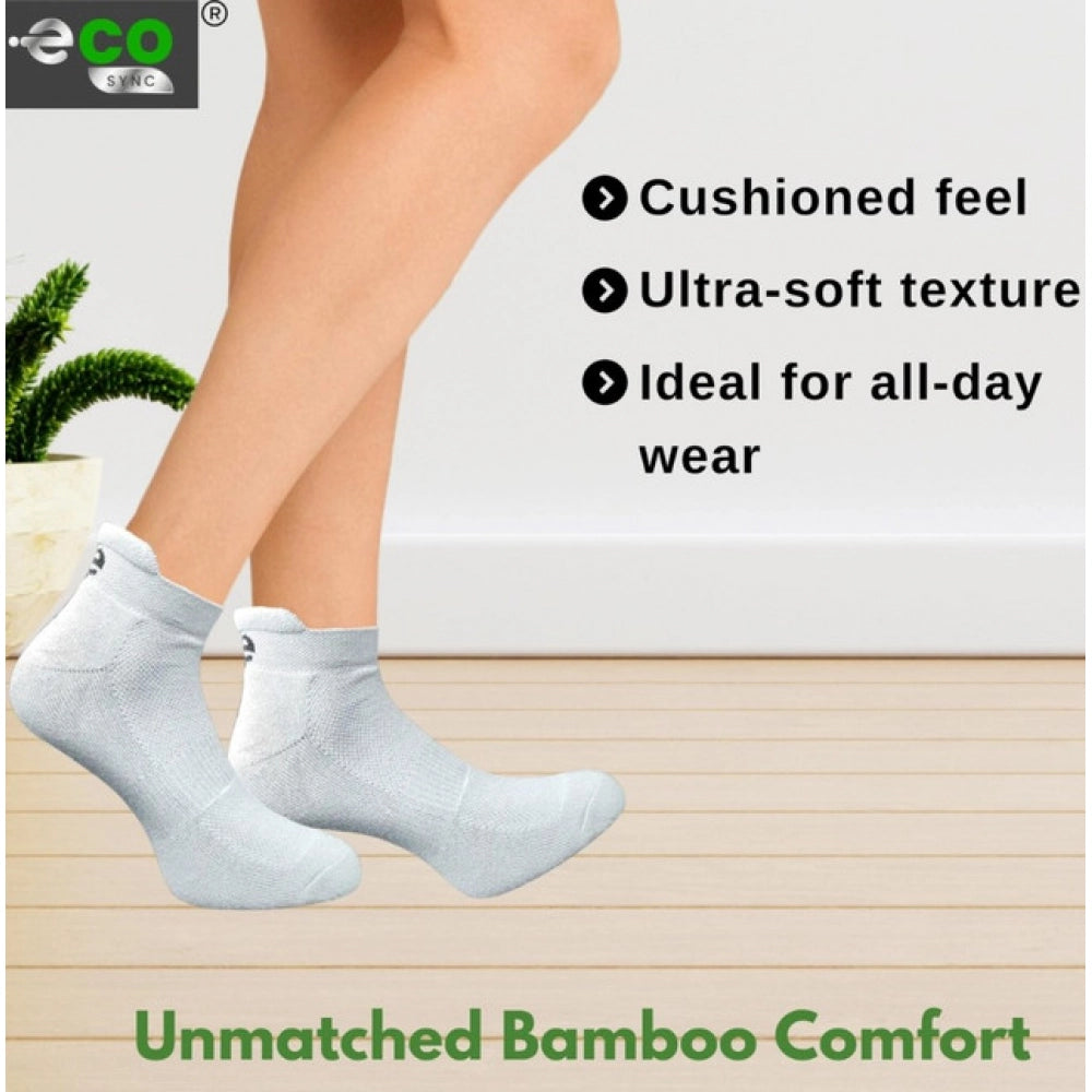 4_Pair Set Unisex Casual Cotton Printed Ankle Length Socks (Multicolor)