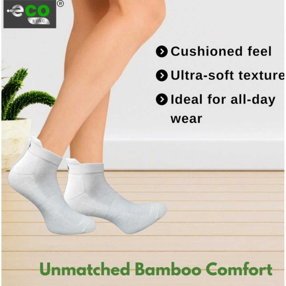 4_Pair Set Unisex Casual Cotton Printed Ankle Length Socks (Multicolor)