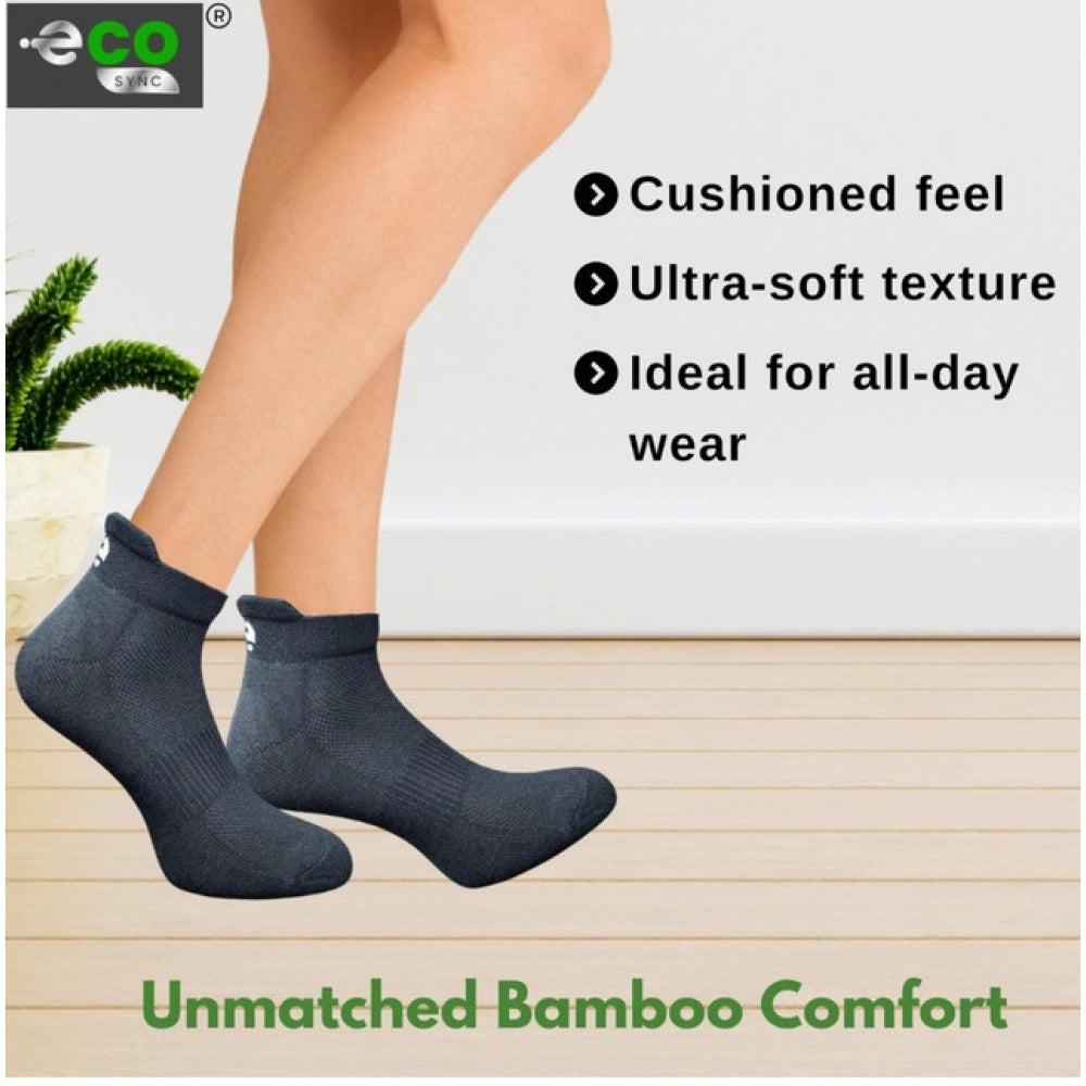 4_Pair Set Unisex Casual Cotton Printed Ankle Length Socks (Multicolor)