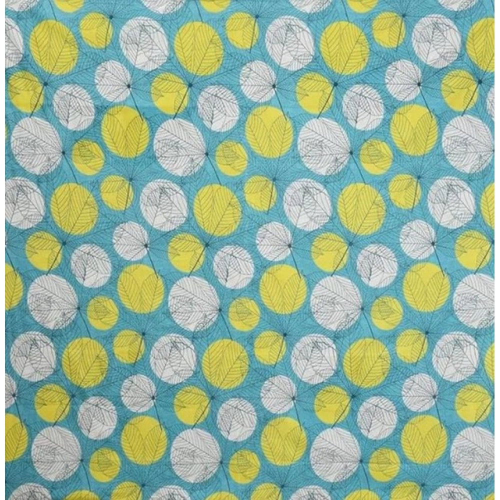 Microfiber Floral Printed Single Bedsheet with 1 Pillow Cover (Green)