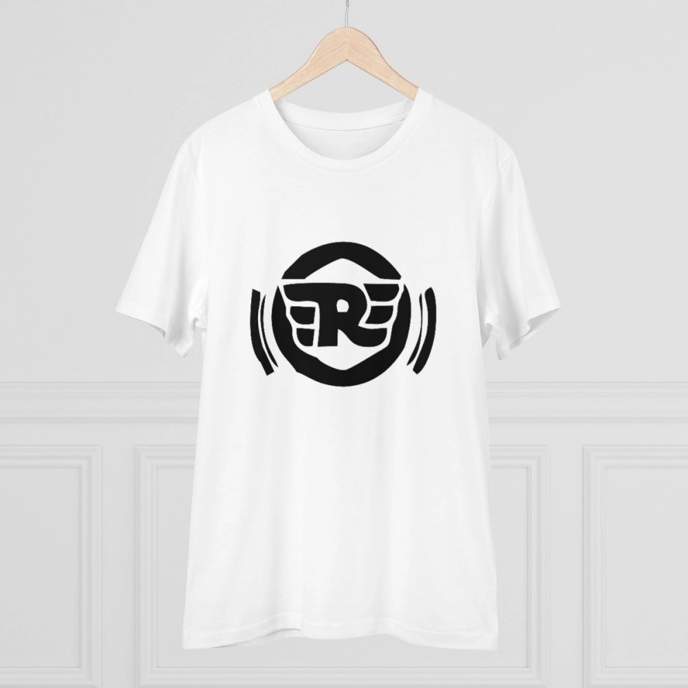 Men's PC Cotton Bike Ride Design Printed T Shirt (Color: White, Thread Count: 180GSM)