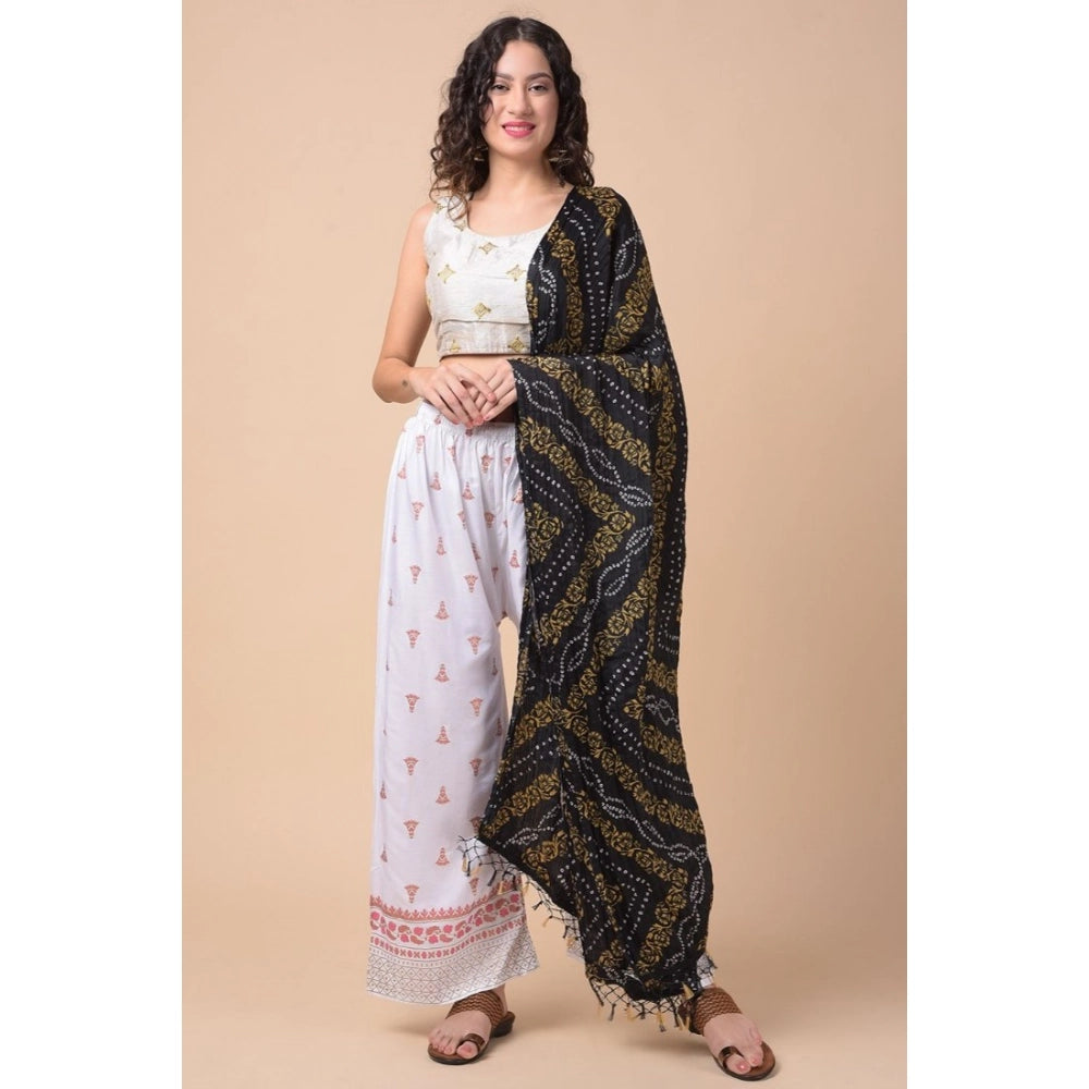 Women's Chanderi Printed Dupatta (Multicolor, Length: 2.25 to 2.50 Mtr)