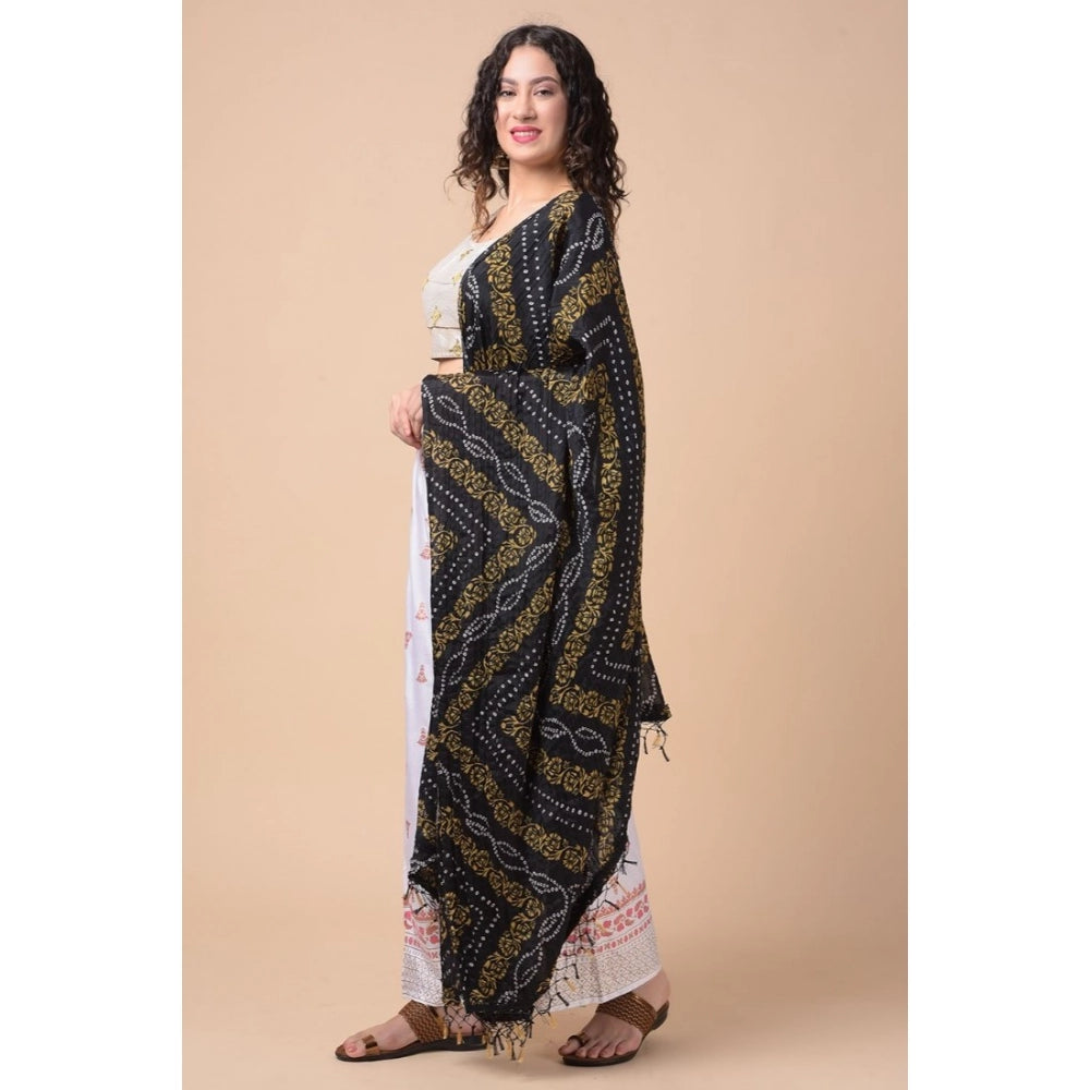 Women's Chanderi Printed Dupatta (Multicolor, Length: 2.25 to 2.50 Mtr)