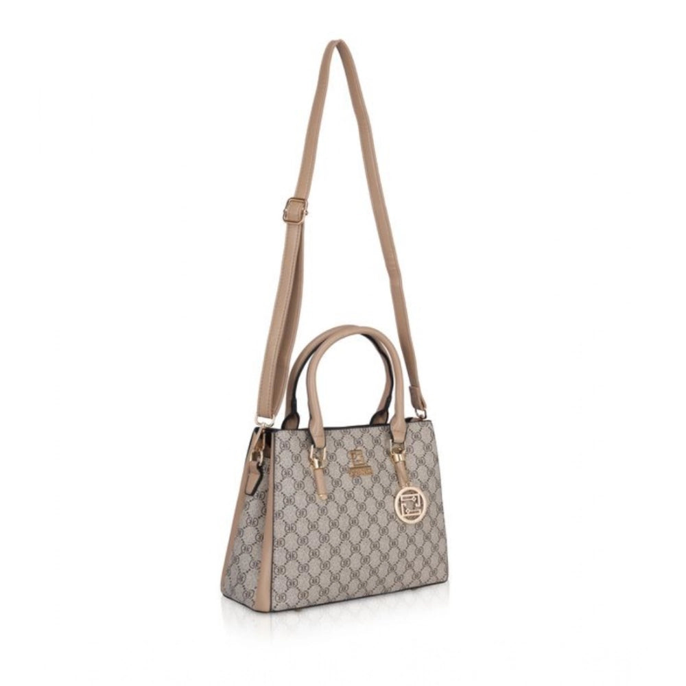 Women's Faux Leather Printed Handbag (Hilver)