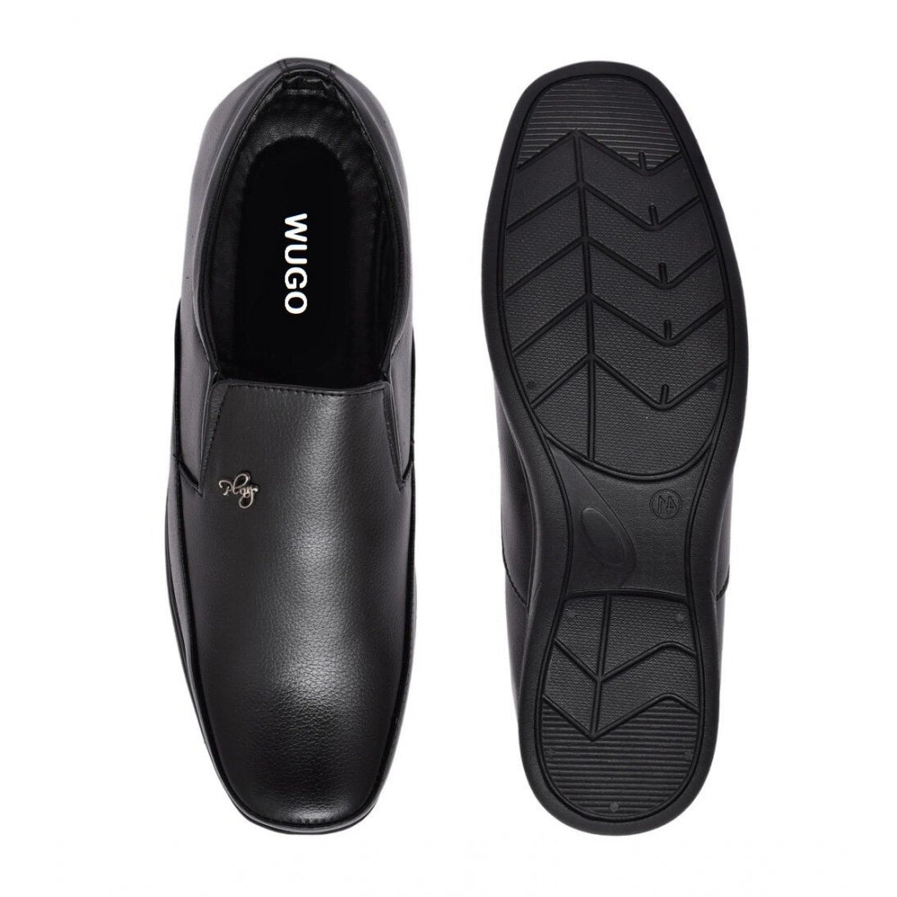 Men's Faux Leather Formal Shoes (Black)