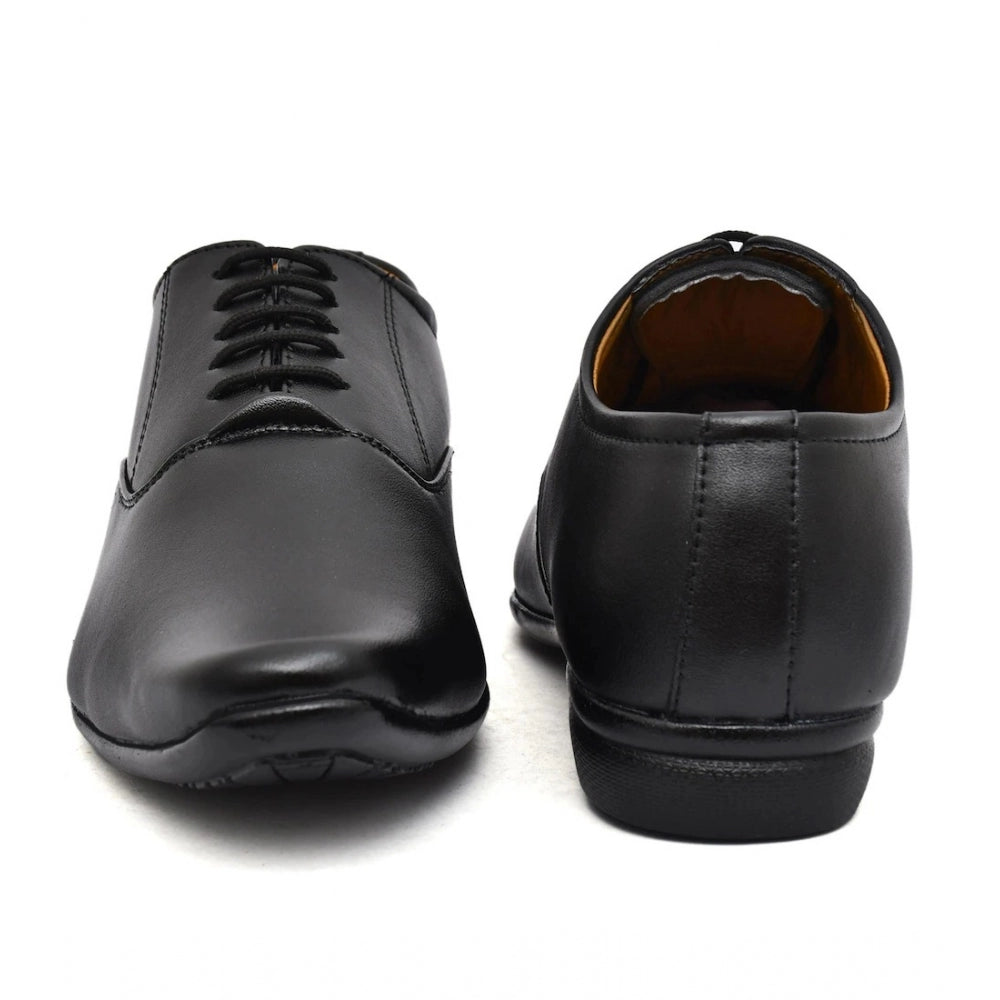 Men's Faux Leather Formal Shoes (Black)