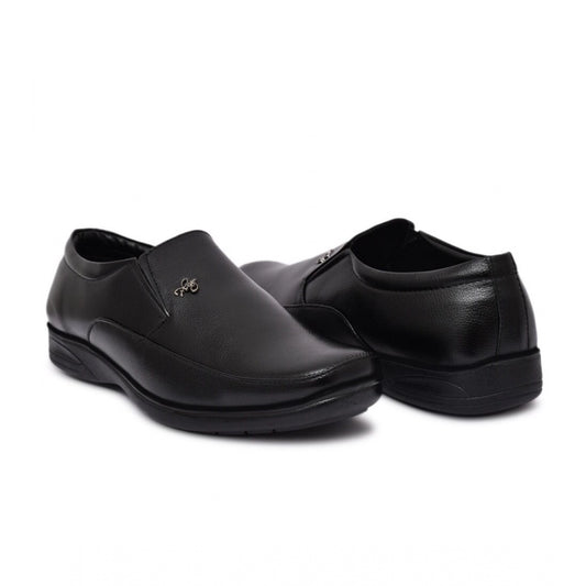 Men's Faux Leather Formal Shoes (Black)