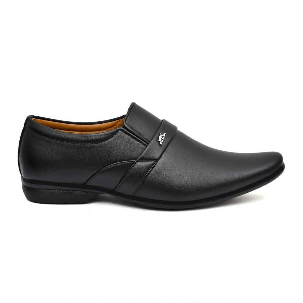 Men's Faux Leather Formal Shoes (Black)
