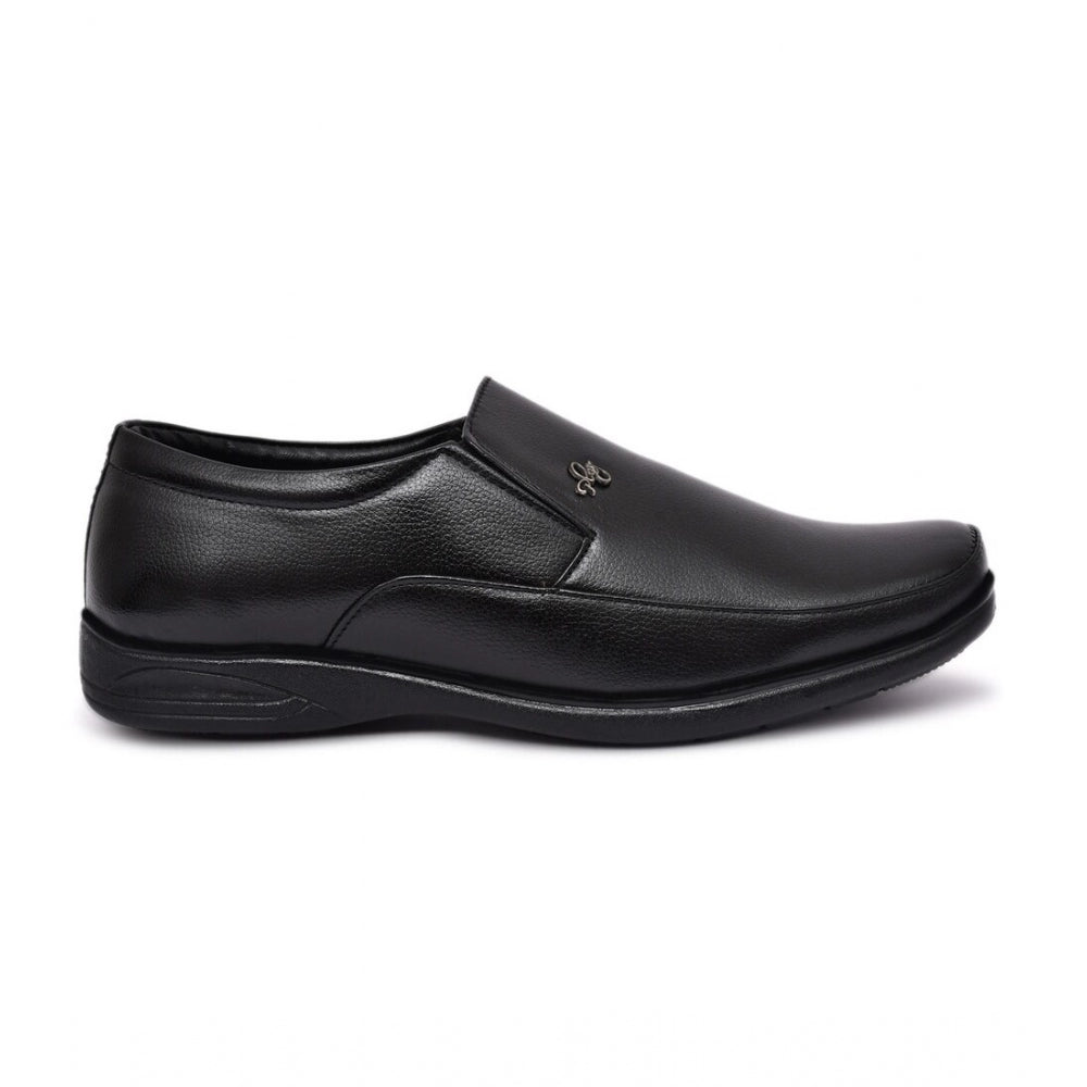 Men's Faux Leather Formal Shoes (Black)