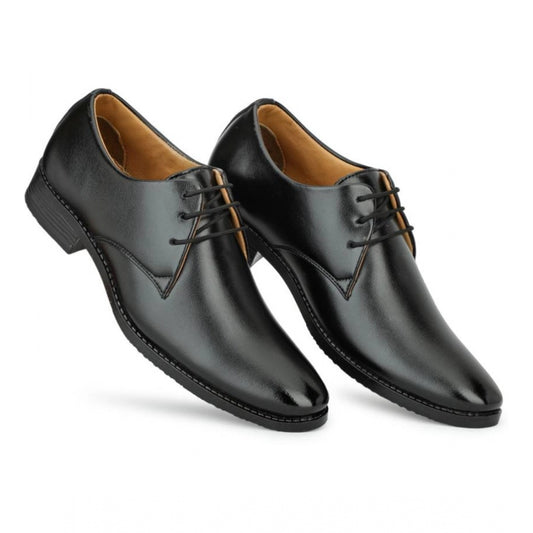 Men's Faux Leather Formal Shoes (Black)