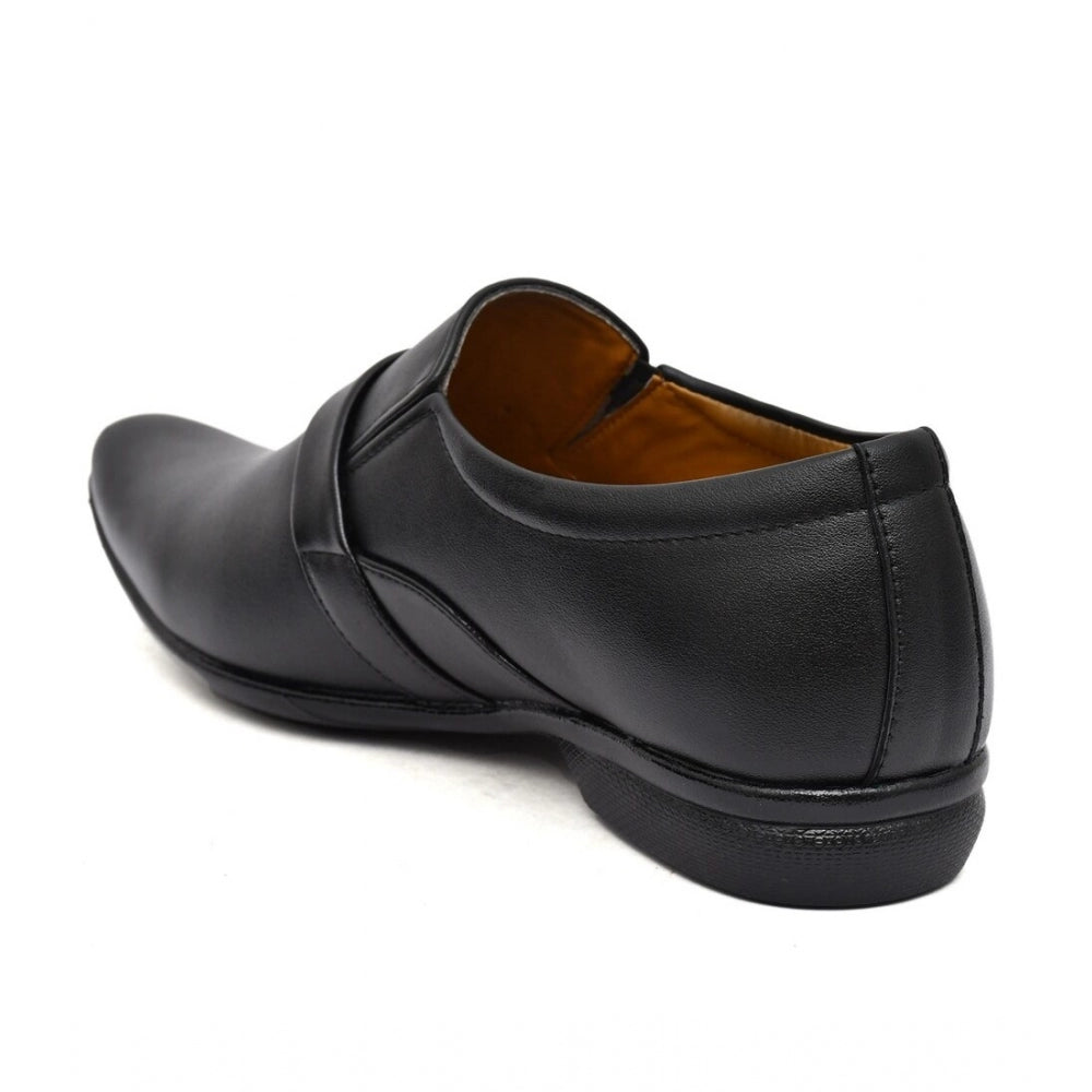 Men's Faux Leather Formal Shoes (Black)