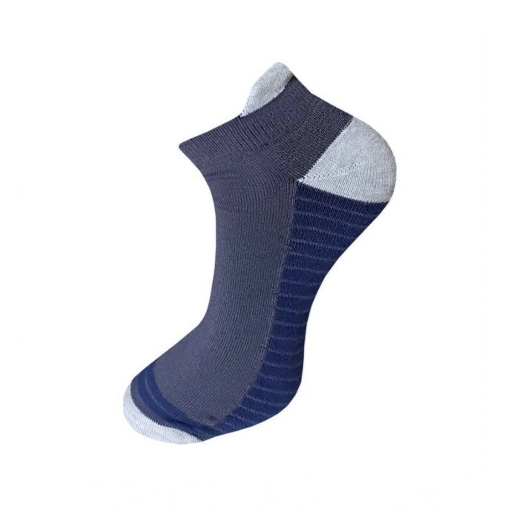 3_Pair Set Unisex Casual Cotton Printed Ankle Length Socks (Multicolor)