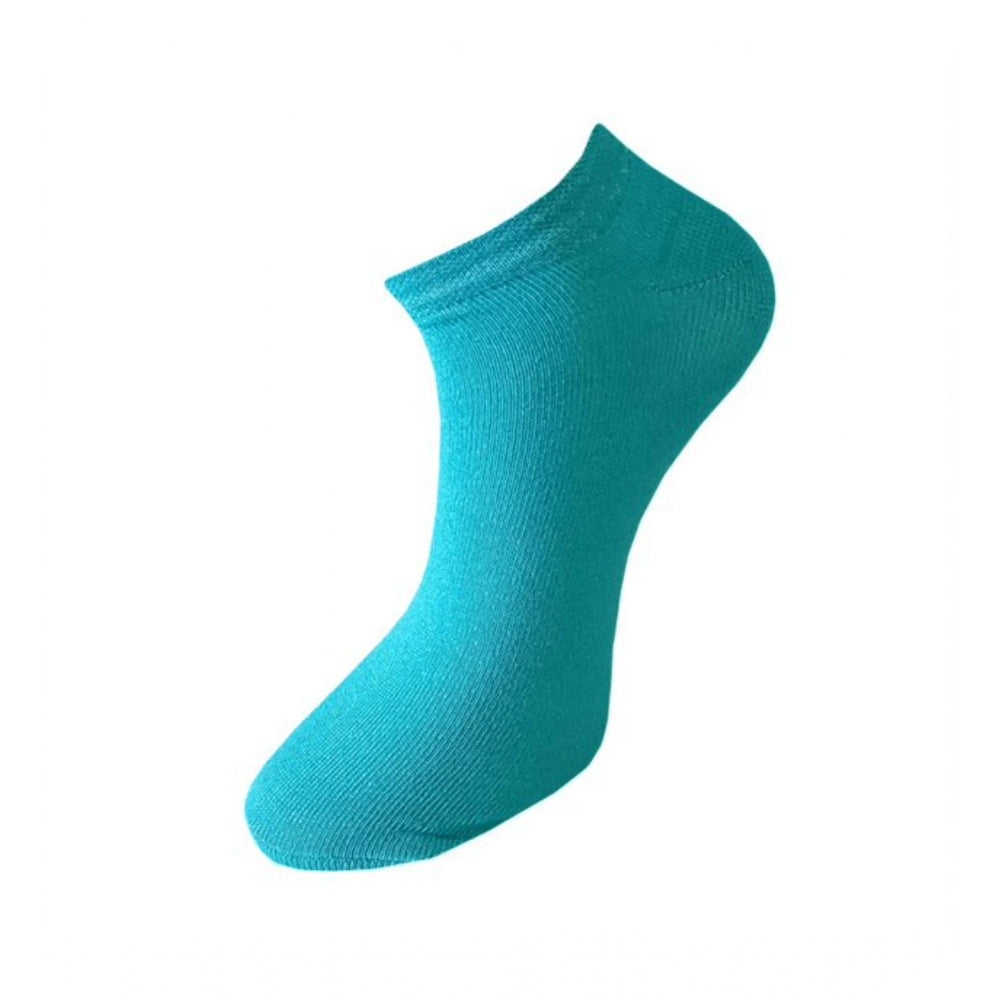 3_Pair Set Unisex Casual Cotton Solid Ankle Length Socks (Multicolor)