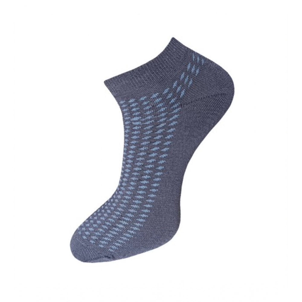 3_Pair Set Unisex Casual Cotton Printed Ankle Length Socks (Multicolor)