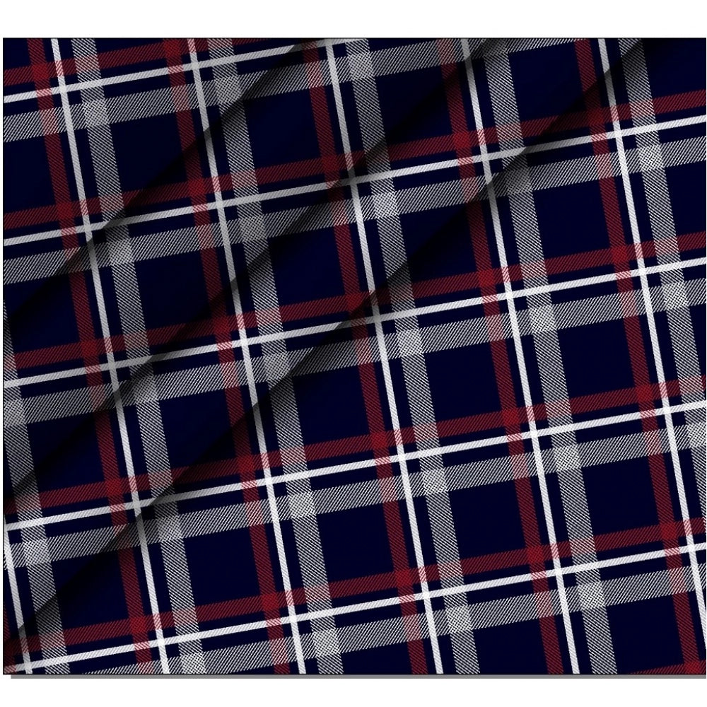 Men's Casual Floral Printed Cotton Blend Unstitched Shirt Fabric 1.6 Mtrs (Multicolor)