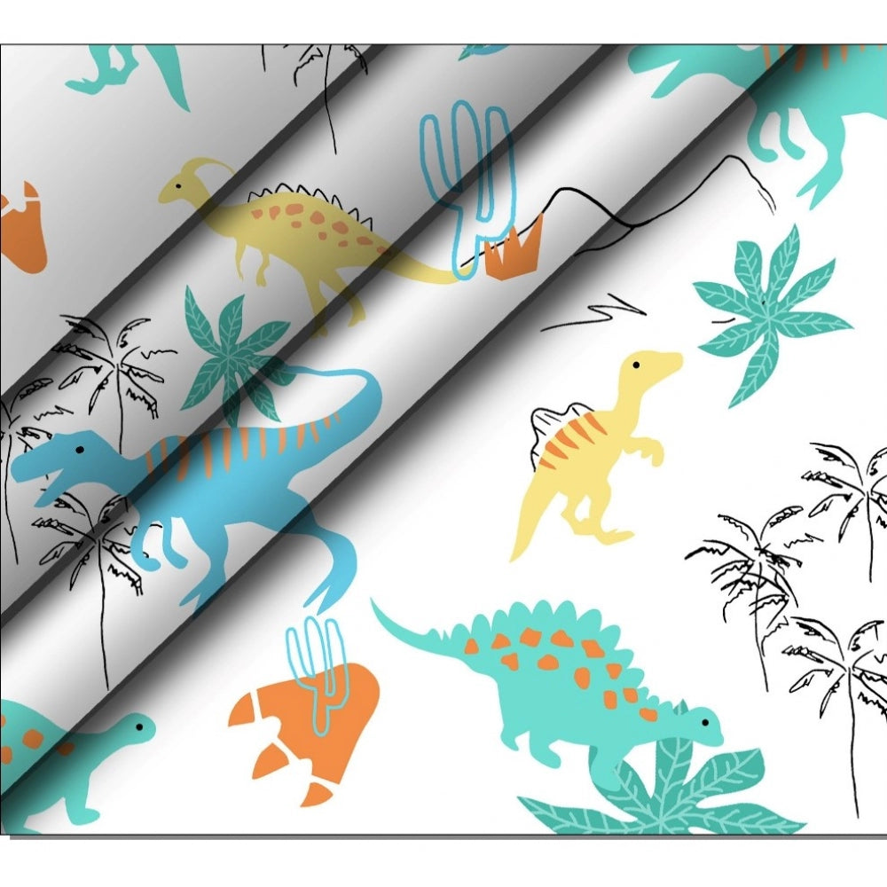 Men's Casual Floral Printed Cotton Blend Unstitched Shirt Fabric 1.6 Mtrs (Sky Blue)