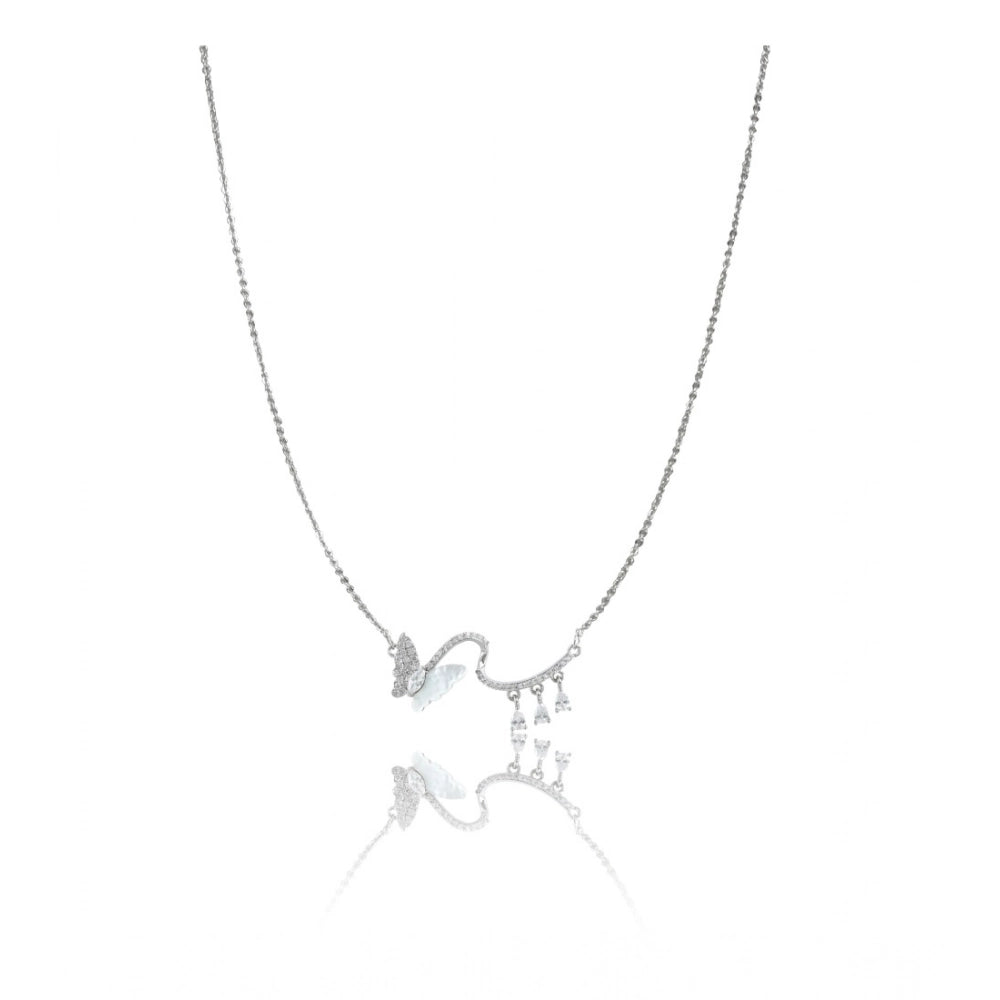 Women's Stainless Steel Imported Stanless Steel Pendent Chain (Silver Plated)