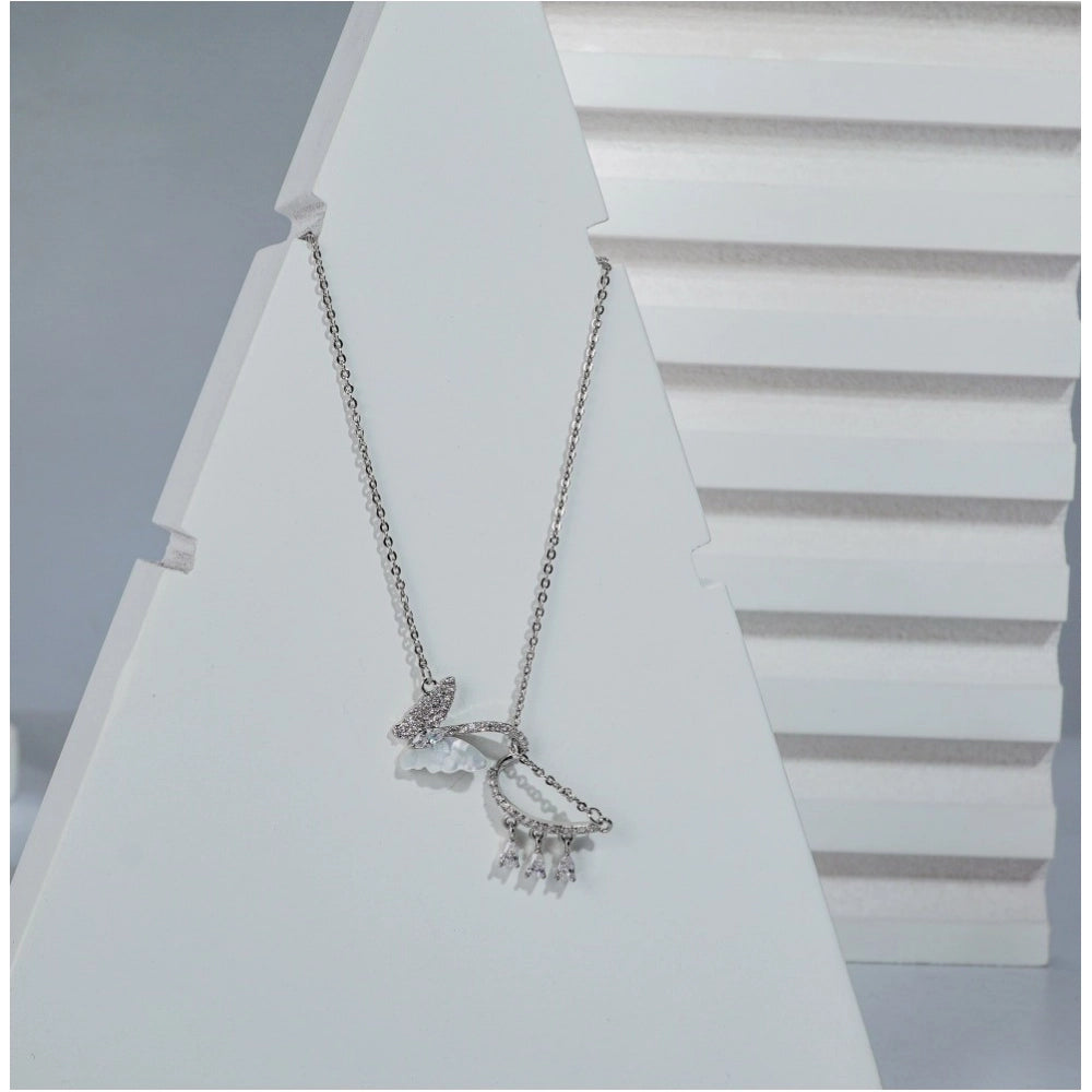 Women's Stainless Steel Imported Stanless Steel Pendent Chain (Silver Plated)