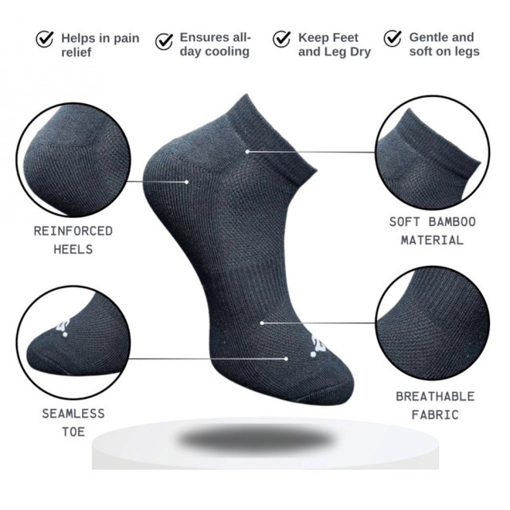 3_Pair Set Unisex Casual Cotton Printed Low Cut Socks (Multicolor)