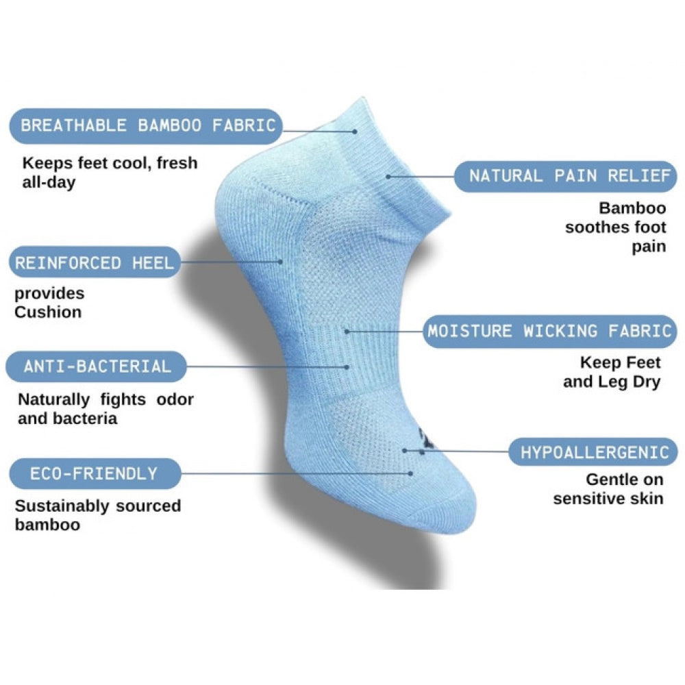 3_Pair Set Unisex Casual Cotton Printed Low Cut Socks (Multicolor)