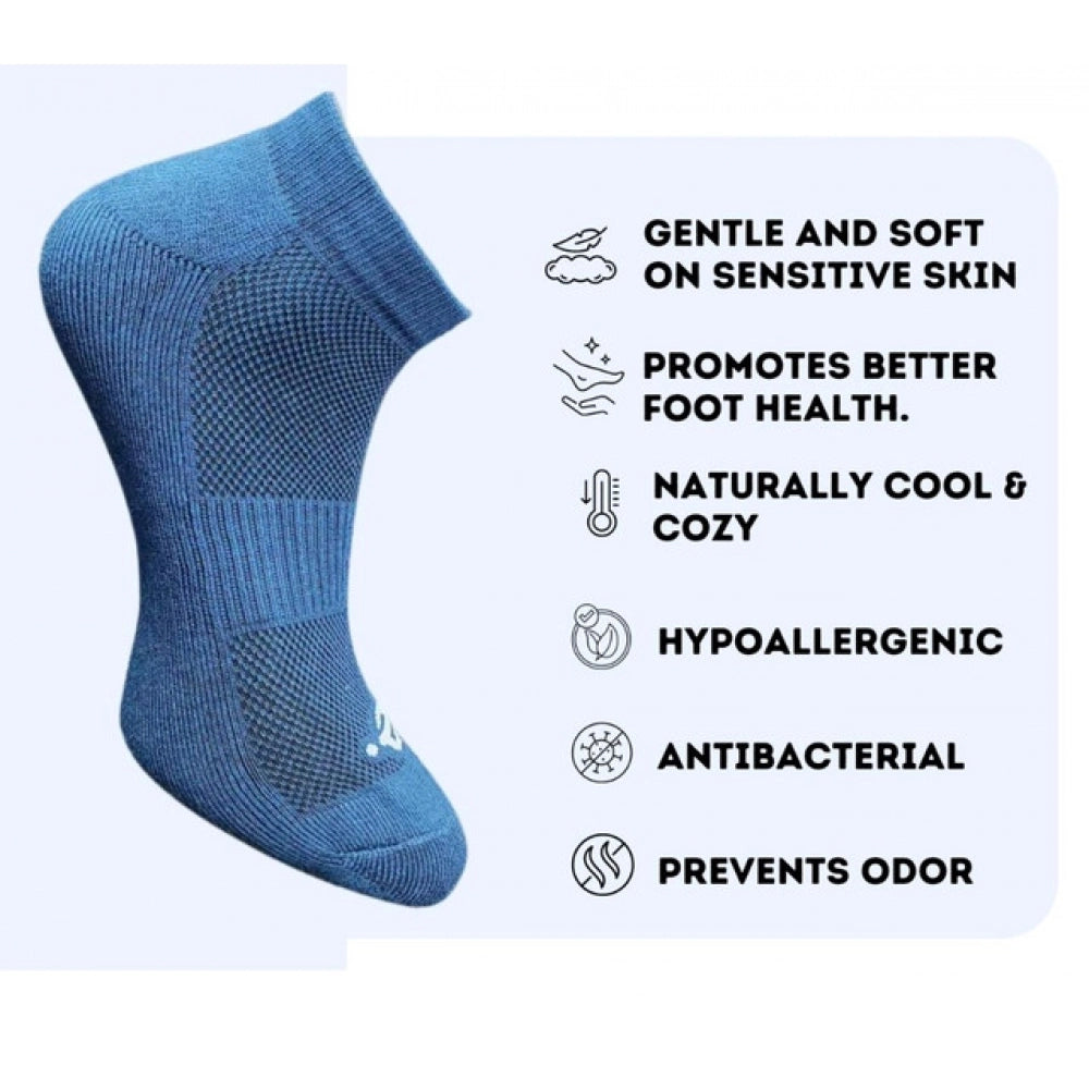 3_Pair Set Unisex Casual Cotton Printed Low Cut Socks (Multicolor)