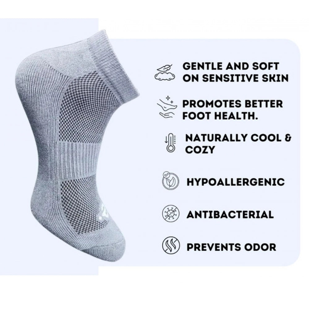 3_Pair Set Unisex Casual Cotton Printed Low Cut Socks (Multicolor)