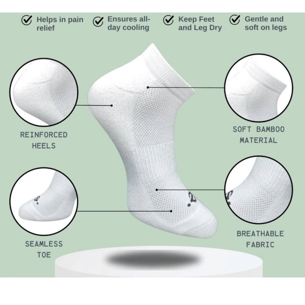 3_Pair Set Unisex Casual Cotton Printed Low Cut Socks (Multicolor)