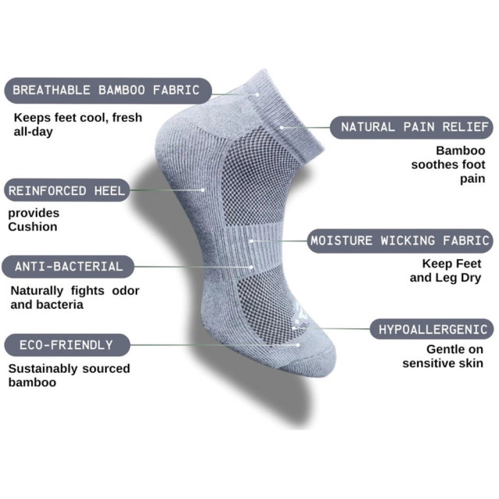 3_Pair Set Unisex Casual Cotton Printed Low Cut Socks (Multicolor)