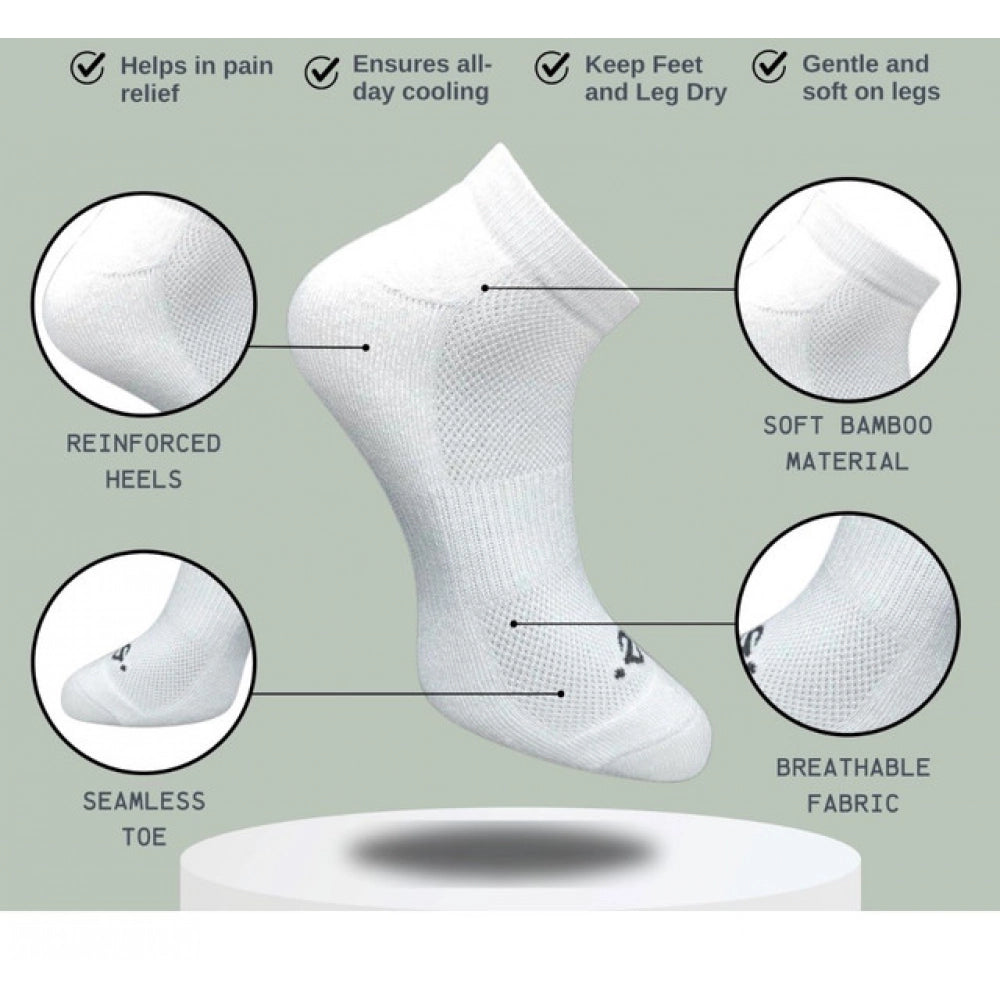 3_Pair Set Unisex Casual Cotton Printed Low Cut Socks (Multicolor)